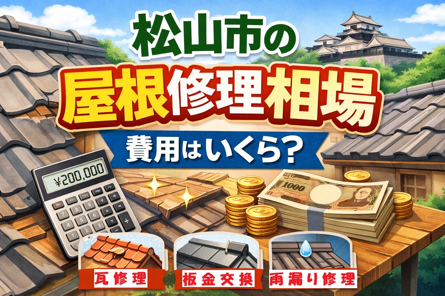 松山市の屋根相場アイキャッチ画像